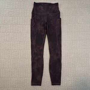 Lululemon‎ Align High-Rise Pant 25" Women 4 Diamond Dye Nulu Leggings Pockets